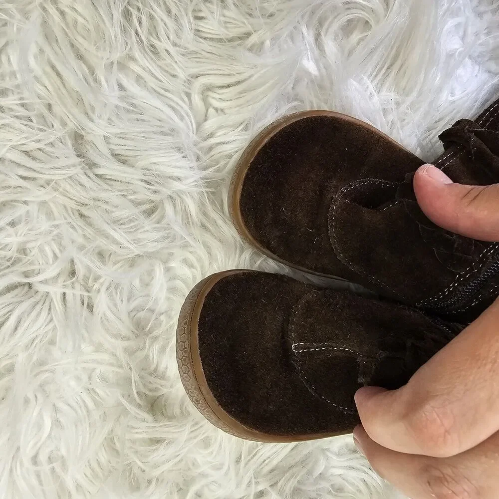 Livie & Luca Mocha Brown Suede Leather Calliope Boots Size 7